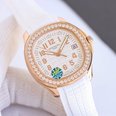 GR Factory Patek Philippe Aquanaut Quartz Movement 38mm White Dial Watch